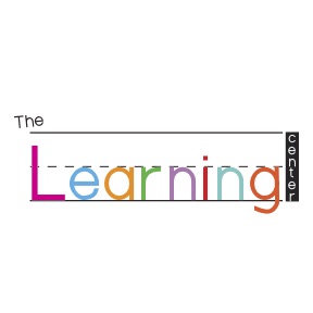 the learning center set on a writing practice grid